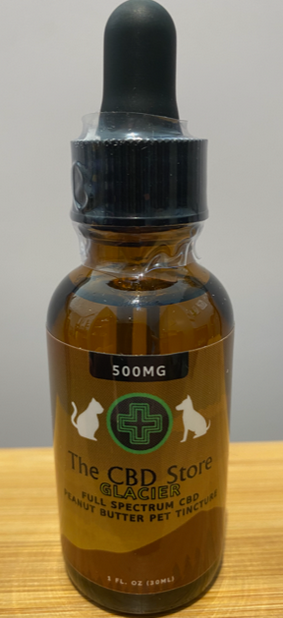 Glacier Pure CBD Pet Tincture - Peanut Butter Flavored