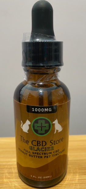 Glacier Pure CBD Pet Tincture - Peanut Butter Flavored